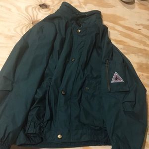 Vintage lightweight navy green jacket